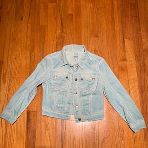 GUESS Cropped Jean Jacket: Size XS